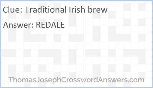Traditional Irish brew Answer