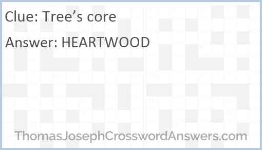 Tree’s core Answer