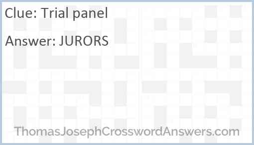 Trial panel Answer