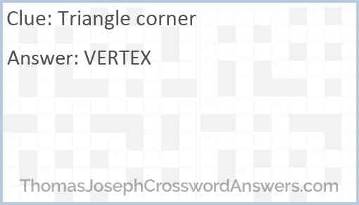 Triangle corner Answer