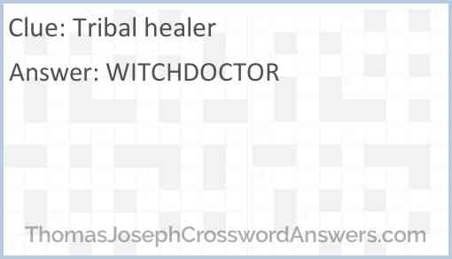 Tribal healer Answer