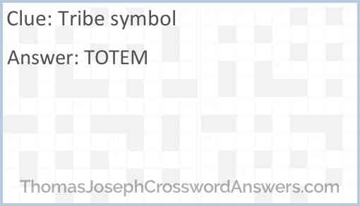 Tribe symbol Answer