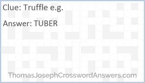 Truffle e.g. Answer