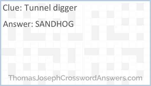Tunnel digger Answer