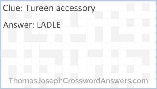 Tureen accessory Answer