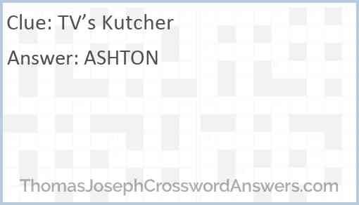 TV’s Kutcher Answer