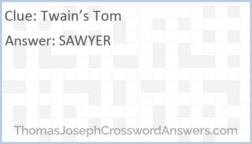 Twain’s Tom Answer