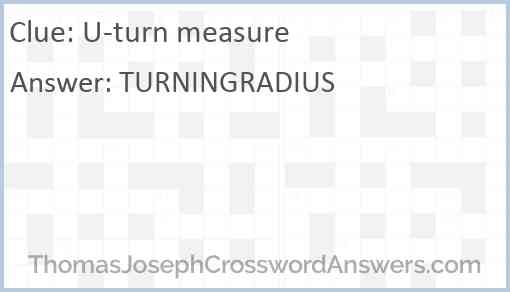 U-turn measure Answer