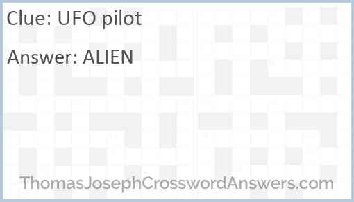 UFO pilot Answer