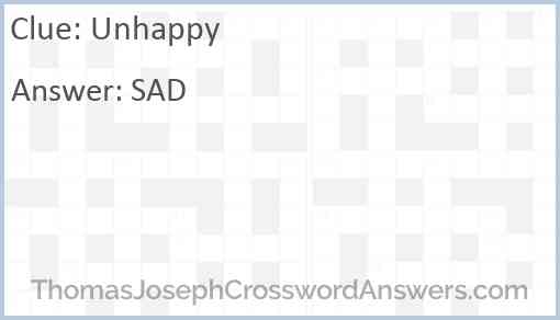 Unhappy Answer