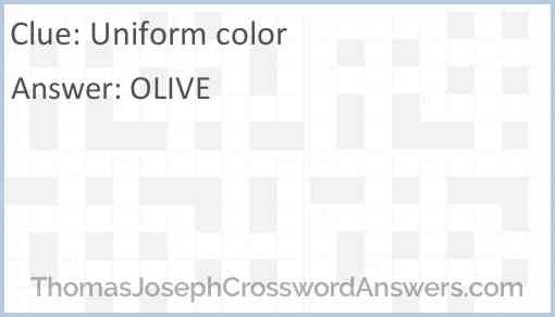 Uniform color Answer