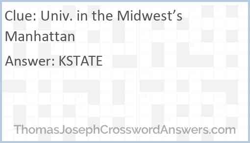 Univ. in the Midwest’s Manhattan Answer