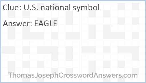 U.S. national symbol Answer