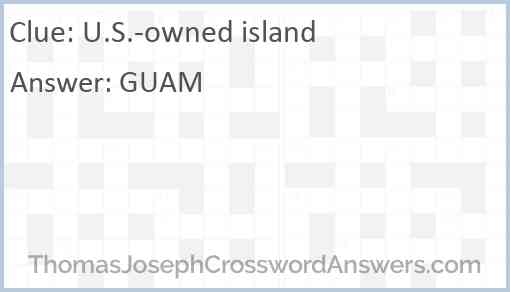 U.S.-owned island Answer