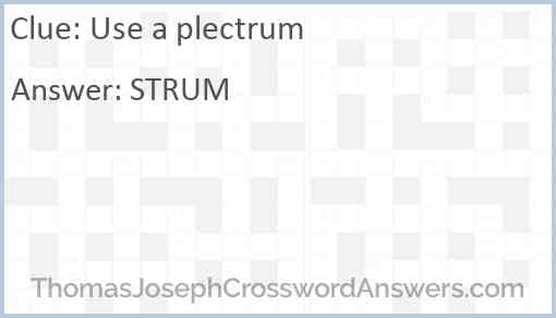 Use a plectrum Answer