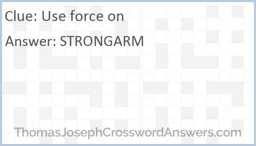 Use force on Answer