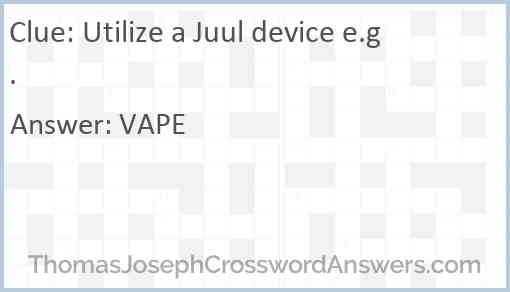 Utilize a Juul device e.g. Answer