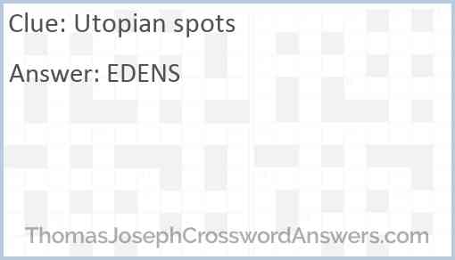Utopian spots Answer
