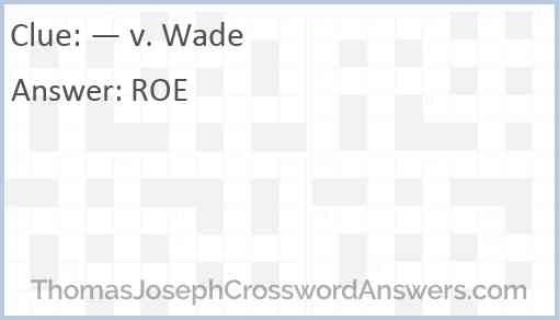 — v. Wade Answer