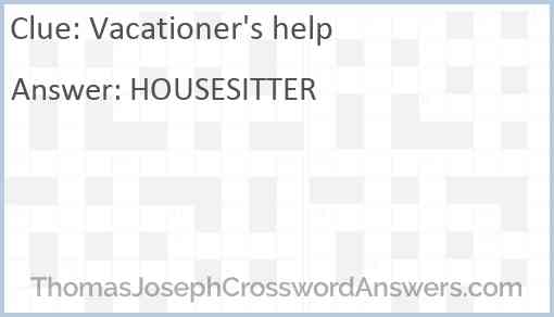 Vacationer's help Answer