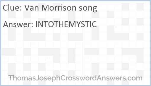 Van Morrison song Answer