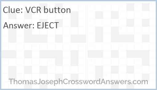 VCR button Answer