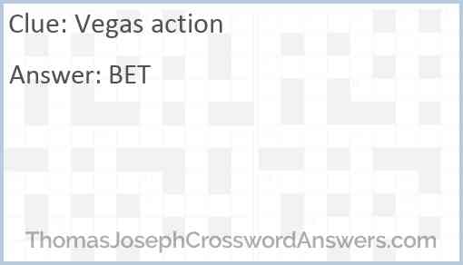 Vegas action Answer