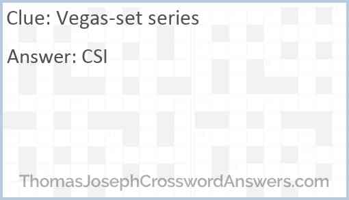 Vegas-set series Answer