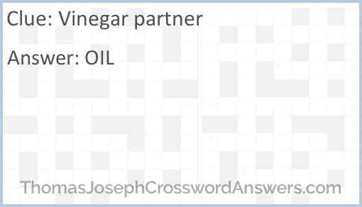 Vinegar partner Answer