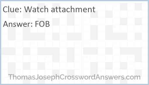 Watch attachment Answer
