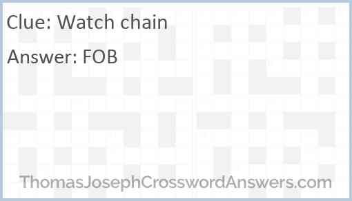 Watch chain Answer
