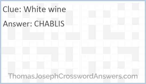 White wine Answer
