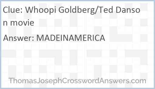 Whoopi Goldberg/Ted Danson movie Answer