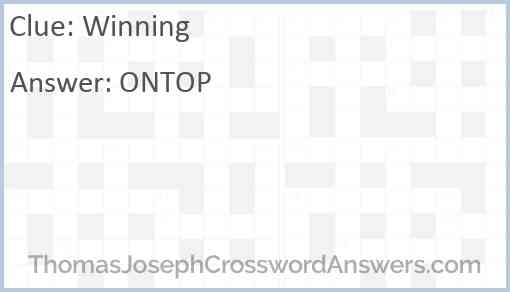 Winning Answer