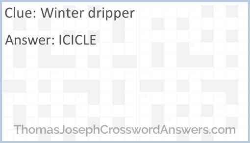 Winter dripper Answer