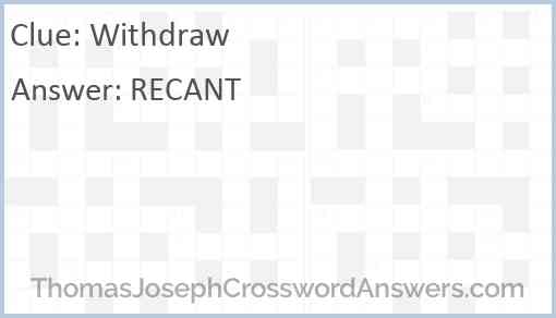 Withdraw Answer