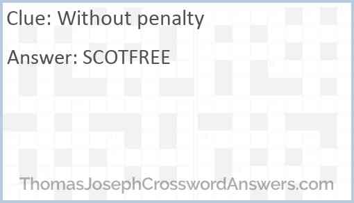 Without penalty Answer