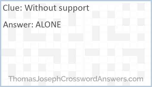 Without support Answer