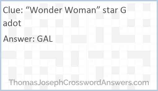 “Wonder Woman” star Gadot Answer