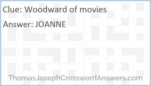Woodward of movies Answer