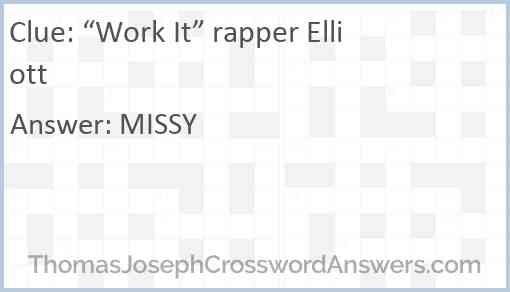 “Work It” rapper Elliott Answer
