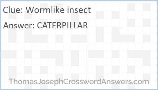 Wormlike insect Answer