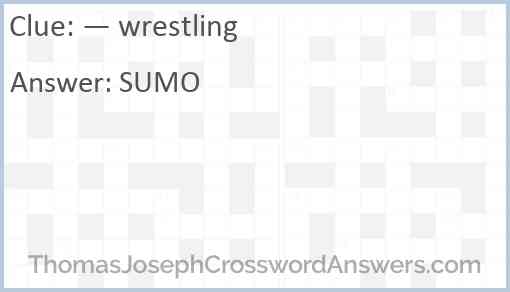 — wrestling Answer