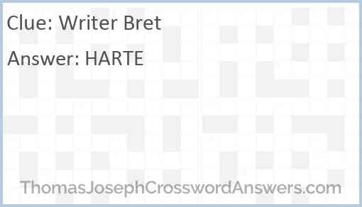 Writer Bret Answer