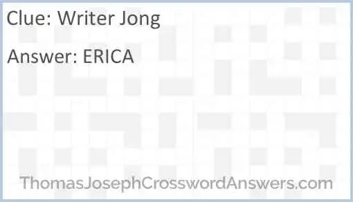 Writer Jong Answer