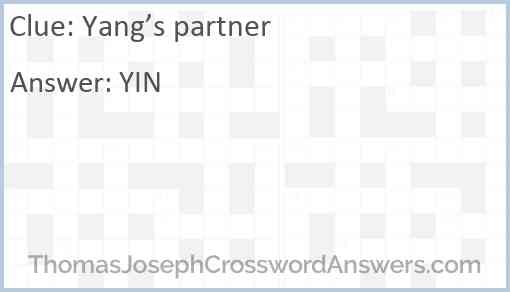 Yang’s partner Answer