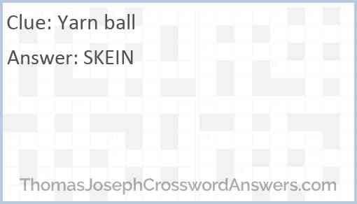 Yarn ball Answer