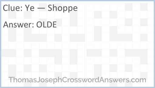 Ye — Shoppe Answer