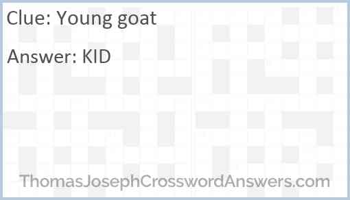 Young goat Answer