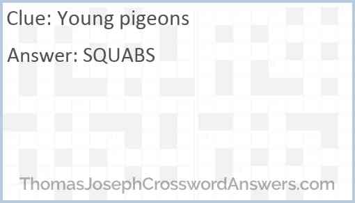 Young pigeons Answer